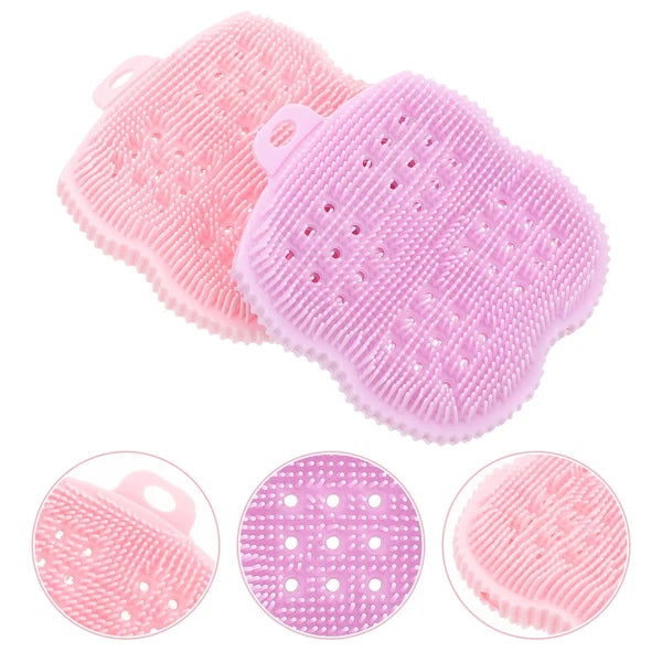 2 Pcs Scrub Brush Body Scrubber Exfoliator Skin Bath Brushes Exfoliating