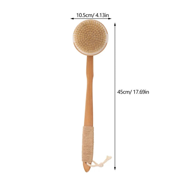 Removable Bath Brush Exfoliating Back Scrubber for Shower Elder Women's