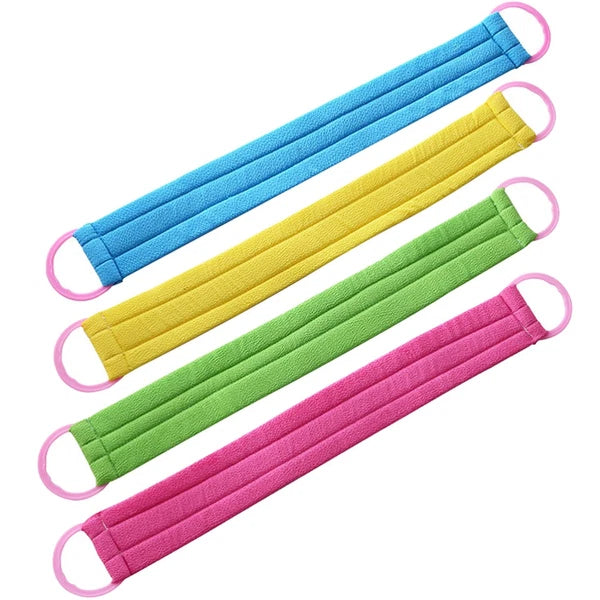 4 PCS Bath Towel Exfoliating Back Scrubber Body Brush Exfoliator