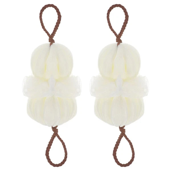 2 Pcs Bath Ball Baby Exfoliating Sponge Brush Body Exfoliator Scrubber for